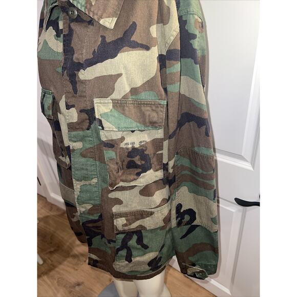 US Navy Camouflage Hot Weather Coat Jacket Size Large - Picture 2 of 5